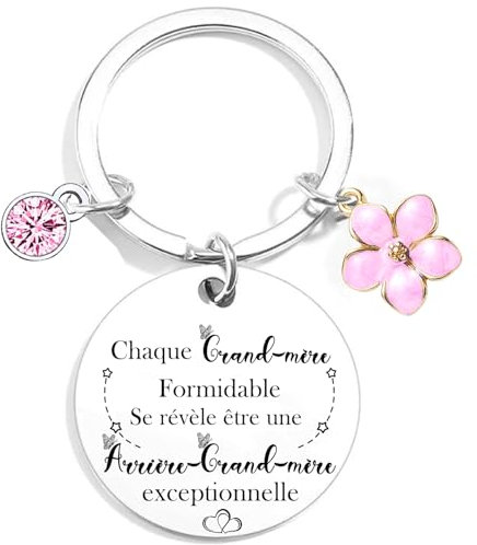 MNBVBV Cadeau Future Arrière-grand-mère Porte clef Chaque Grand-mère Formidable Se Révèle Être Une Arrière-grand-mère Exceptionnelle Surprise Annonce Grossesse Garçon/Fille Naissance Bébé (2)