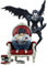 HLUONGTN 2Pcs Death Note Figuren Ryuk Anime Charaktere Actionfigur Moryuk Statue Pvc Sammlerstück/Ryuk & L
