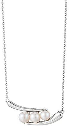 HAODUOO Collana di perle a baccello di pisello Girocollo accessorio for collana a catena in argento con clavicola femminile