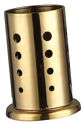 DECHOUS Goldener Edelstahl Essstäbchenhalter Mit Ablauflöchern Besteck Küchenutensilien Organizer Platzsparender Küchenhelfer Für Essstäbchen Löffel Gabeln Praktischer Küchenaufbewahrung
