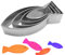 Lot de 4 emporte-pièces en forme de poisson - En acier inoxydable - Pour communion et baptême