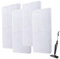 Lot de 4 Housses de Rechange pour Nettoyeur Vapeur, Durable Réutilisable Nettoyeur Vapeur Housses de Vadrouille pour Nettoyeur Vapeur Vileda Steam XXL, Pour tous les sols, Blanc
