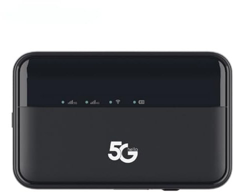 Asyduey Routeur 5G Débloqué Mifi Modem Mobile Hotspot Routeur WiFi avec Emplacement pour Carte SIM 10000mAh Routeur sans WIFI6 Version Eau