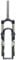 KANGXYSQ 24 Inch Suspension Fork,Mechanical Fork Mountain Bike Front Suspension Forks 110mm Stroke PM Disc Brake Column(Black yellow)