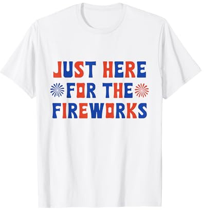 Solo qui per i fuochi d'artificio abbinati al costume da famiglia del 4 luglio Maglietta