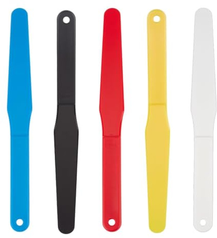 5Pcs Screen Printing Spatula 1.2” Width Plastic Spatulas Ink Scoop Screen Printing Shovel Silk Screen Printing Shovel Goop Scoop Ink Spatula for Silk Printing Plastic Printing Ink Spatulas (A)