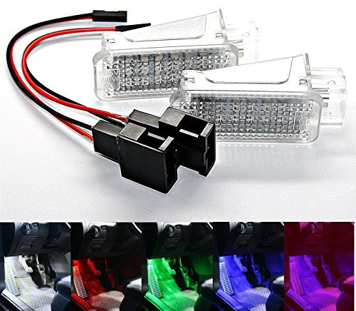 2X LED Module Fußraumbeleuchtung - weiß SMD Modul Fußraum Set 3 (weiß Premium 6500K)
