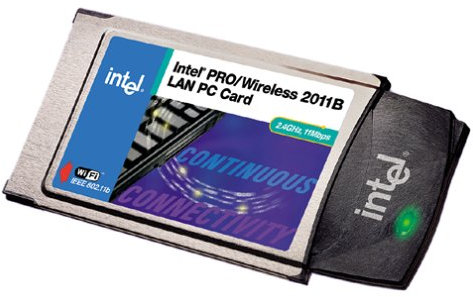 Intel Pro 2011 LAN PCCard WENet PC Card Wless