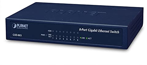 Action GSD-803 1000T 8P Planet Switch (10/100/1000Mbps, 8-Port)