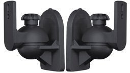 2 Lautsprecher Wandhalter schwarz Modell HALTERUNGSPROFI LS2B
