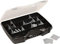 raaco 715362 Allzweckkoffer 46, 388 x 290 x 61 mm in schwarz/silber/transparent
