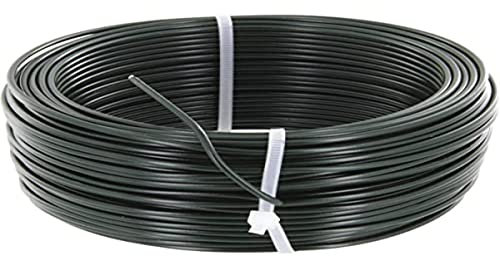 Fil de tension galvanisé plastifié - Longueur 100 m - Diamètre 2,7 mm - Vert