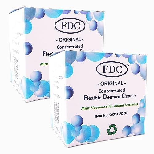 Flexible Denture Cleaner FDC ~ 6 Months Supply ~ (2 Boxes (6 Months Supply))