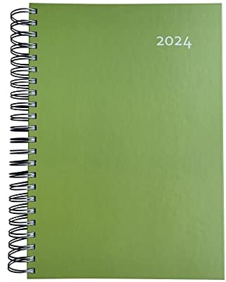 edition cumulus – 2026 Der KLEINE DICKE - MOOSGRÜN - DIN A5 Kalender - 400 Seiten - jeder Tag 1 volle Seite Platz