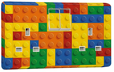 Bricks Blocks Design - Crabtree Double Power Socket 4306 - Self Adhesive Vinyl Stickers