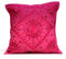 Kissenbezug im indischen Ethno-Look, Boho-Style, mit Spiegel-Pailetten Traditionell rose