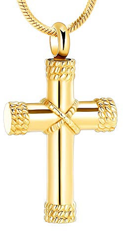 Rope Winding Cross Cremation Ashes Urn Pendant Necklace Memorial Keepsake Jewelry Lord’s Prayer Cross Ashes Necklaces, not known