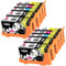 Ink Inspiration® Ersatz für Lexmark 100 100XL Druckerpatronen 10er-Pack, kompatibel mit Lexmark S305 S402 S405 S505 S602 S605 S815 S816 Pro 202 205 208 209 705 805 901 905, Schwarz/Cyan/Magenta/Gelb