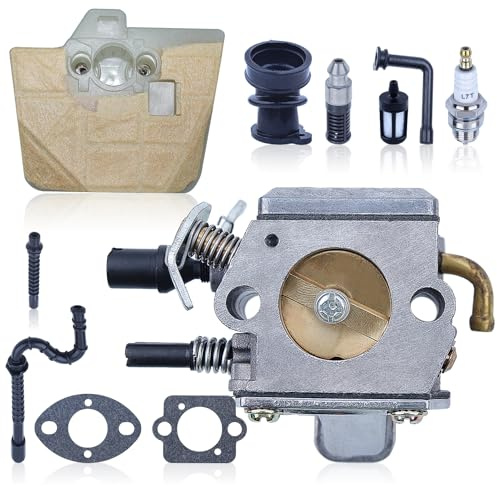 AUMEL Vergaser Carb Luft Kraftstofffilter Leitungssatz für Stihl 034 036 MS340 MS350 MS360 360Pro Kettensäge Ersetzen für Zama C3A-S31A 1125 120 0651