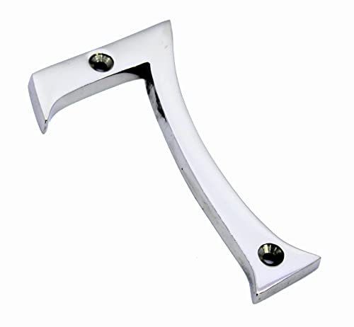 ESPLANADE 4 Brass House Hotel Door Number Plaque Sticky Numeric Numerical Digit 0-9 (0(zero)) (7 (Seven))