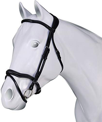 Hängematte aus italienischem Leder, Pferd, Equitation, COB, cognac, 1