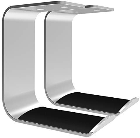 GEEKRIA Kopfhörer Haken, 2 Stücke Ohrhörer Aufhänger Kompatibel Mit Bose QC35, QC25, Sony WH-1000XM6, WH-1000XM5, WH-1000XM4, ATH, JBL Tune 700bt, AKG Halterung Wandhalterung (Silber)