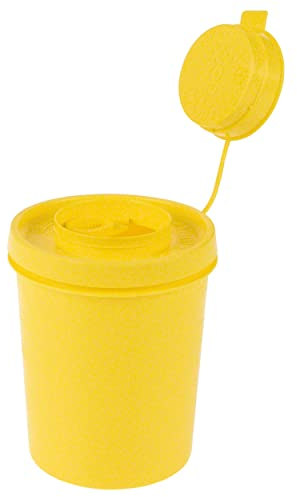 Kanülen-Entsorgungsbox Nadelabwurfbehälter Servobox 500 ml, runde Öffnung, ø 75x107 mm