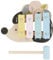 Bieco Igel Baby Pastell Xylophon klein - Musikinstrumente für Kinder ab 1 Jahr - musikalische Früherziehung - Musikinstrumente Baby 1 Jahr Xylophon Kinder 1 Jahr Holz Instrumente Baby Xylophon 1 Jahr