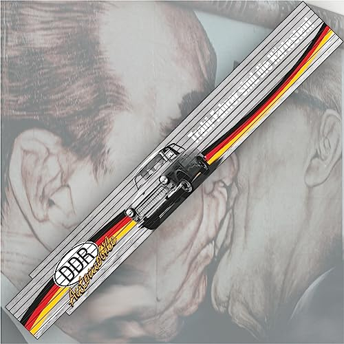 Ostalgie 2 Meter Zollstock - Trabi Fahrer sind die Härtesten – Der DDR Meterstab Gliedermaßstab für Ostalgiker und Fans für Ostprodukte Ost Produkte