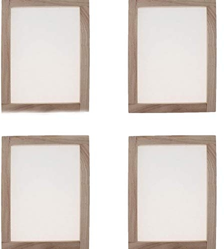 Sanmum 4 Stück Papier Schöpfrahmen, Papierherstellung Rahmen, Papierschöpfsieb, Papierschöpfrahmen für Kinder Teenager Lehren Papierherstellung (25 x 34 cm)