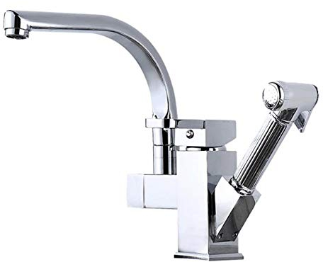Lilac Fower Shop Lamp Pull-Out-Wasserhahn Heiße Und Kalte Küche Spüle Kupfer-Teleskop-Waschbecken-Waschbecken-Wasserhahn