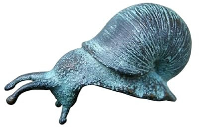 Bronze-Skulptur Schnecke | klein | nach unten kriechend | 7x3x6cm