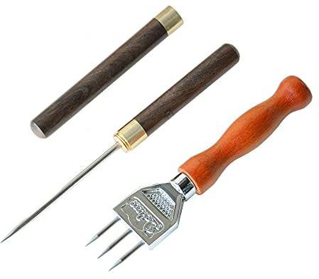 HAKCHERT Eispickel mit SicherheitsHolzgriffSet. Eispicker zum Brechen von Eis. EispickelWerkzeug. Eispicker für die Küche. Küchenwerkzeug. Kugelzerkleinerer. Eiszerkleinerer. Eispickel zur