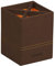 Rhodia 194524C - Stifteköcher 8x11 cm, elegant aus Kunstleder, ideal für Stifte, Pinsel & Kugelschreiber, 1 Stück, Bronze