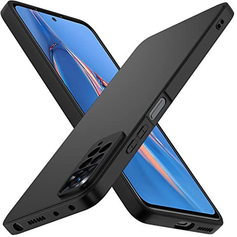 ivoler Negro Mate Funda para Xiaomi Redmi Note 12 Pro 4G con Protección de Cámara, Carcasa Protectora Antigolpes, Ultrafina Suave TPU Silicona Caso Delgada Anti-Choques Case