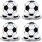 16Pcs 7Inch Football Paper Plates Party Decorations Disposable,White GOAL World Cup Soccer Design Platess,White Football Soccer Plates for Sport Game,Kids Holiday,Football Fans party Decoration