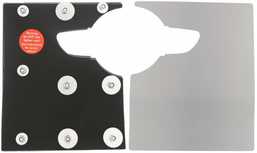 Sussex Installations VAU9-RB-EXT-002 Brushed stainless Repair/security shield compatible with Vauxhall Vivaro (2019>Onwards) van - rear barn door.