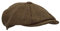 WALKER AND HAWKES Unisex Bakerboy-Ballonmütze aus Tweed - 8-Panel-Konstruktion - Brauner Tweed - L (59cm)