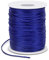 LEREATI Fil Nylon pour Bracelet 1.5mm x 100m Cordon Satin de Soie Cordon Bracelet Coulissant, Fil pour Tisser des Colliers, Bracelet, Perle, Bijoux, Macramé, Artisanat DIY (Bleu Royal)