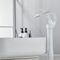 Rubinetto Miscelatore Lavabo Cascata Caldo e Freddo Ottone, Bianco
