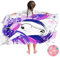 Ulticool Mikrofaser Kinder Handtuch 140 x 70 cm - Einhorn Unicorn Lila - Leicht Reisehandtuch Schnelltrocknend Badetuch Strandhandtuch Microfaser Microfiber - Reise Strand Sport Kind Mädchen