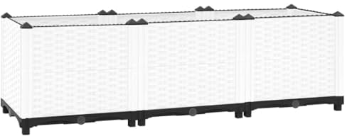 vidaXL Fioriera Rialzata 120x40x38 cm in Polipropilene