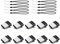 K&ZZ 16GB Mini Flash Drive 10 Pack 16G Small USB Drive with Lanyard Low Profile USB 2.0 Flash Drive 16 GB Tiny Thumb Drive Memory Stick (16GB, Black)