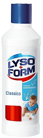 Lysoform Klassischer Bodenreiniger, geeignet für alle Arten von Böden, hilft Allergene, Hefen und Schimmel, mit biologisch abbaubarem Duft, 1100 ml