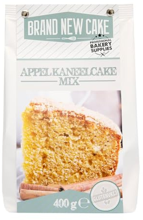 BrandNewCake® Mezcla para Pastel de Manzana y Canela 400g - Sin Gluten - Fácil de Preparar