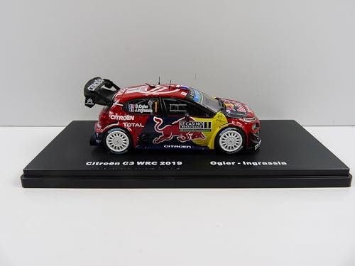 Salvat Modellauto 1:43 Mexiko Rallye WRC: Citroen C3 2019 Ogier #1 Vibrant, multi-tonal