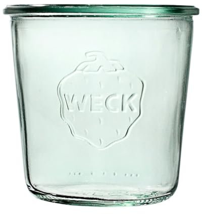 Weck Mold 580 ml 6-teiliges Glas | Zur Konservierung, Säften, luftdichten Aufbewahrung von trockenen Zutaten