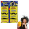 12 Stück Schnurrbart zum Ankleben,Fake Bart,Kinder Falscher,Fasching Klebe Schnauzer,80er Karneval Bärte Kleben,Brusthaartoupet Oberlippenbart Kostüm,Schnurbart,für Klebebart Erwachsene (D)