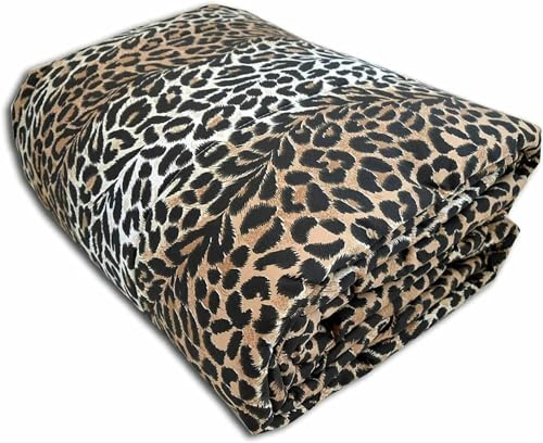 Corredocasa Trapunta 4 Stagioni Made in Italy Piumone Imbottitura 350gr/mq Coperta in Morbida Microfibra di Poliestere Casa (Leopardato, Matrimoniale 250x260 cm)