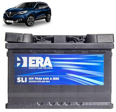 Batteria 70Ah per Renault Kadjar 1.2 Tce benzina 1.7 Dci gasolio 2015+